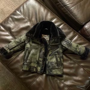 Baby boy shearling jacket